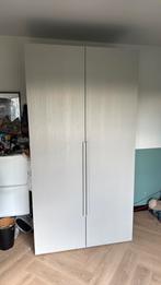 Kledingkast grijs zgan, Ophalen, 100 tot 150 cm, 200 cm of meer, Zo goed als nieuw