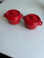 Aardewerk pan, Ophalen, Zo goed als nieuw, Rood, Schaal