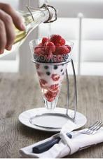 Riviera Maison glass cone met opdruk, Huis en Inrichting, Keuken | Servies, Glas of Glazen, Ophalen of Verzenden, Overige stijlen