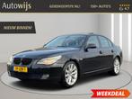 BMW 5-serie 523i Business Line Edition II|190PK|NL AUTO|XENO, Auto's, Zwart, Zwart, Origineel Nederlands, Bedrijf