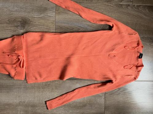 2-delig Reinders pak in de kleur oranje. Broek XS en top M., Kleding | Dames, Huispakken, Zo goed als nieuw, Maat 36 (S), Oranje