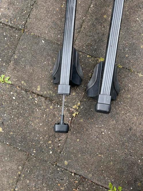 Thule dakdragers open rails 125 cm, Auto diversen, Dakdragers, Gebruikt, Ophalen
