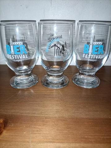 3 Bier Festival Kampen Glazen proefglaasjes beschikbaar voor biedingen