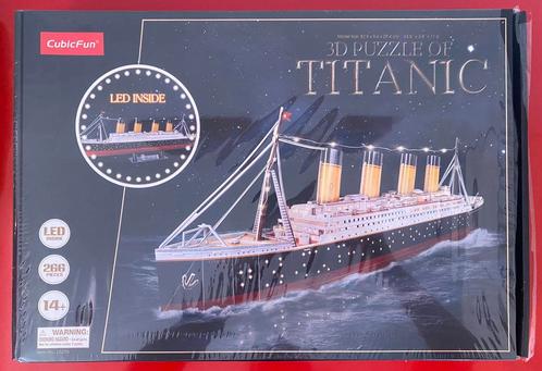 3D puzzle Titanic met LED-verlichting, Hobby en Vrije tijd, Modelbouw | Boten en Schepen, Nieuw, 1:200 of kleiner, Overige merken