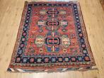 Vintage handgeknoopt oosters tapijt kazak 200x161, Huis en Inrichting, Stoffering | Tapijten en Kleden, Info@SlatsAntiek.nl, Tweedehands
