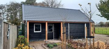 Houten schuur, douglas bouwpakket, op maat gemaakt beschikbaar voor biedingen