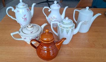 Vintage Theepotten Collectie beschikbaar voor biedingen