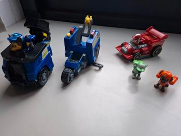 Paw patrol chase motor auto in 1 Marshall + pups Zuma rocky beschikbaar voor biedingen