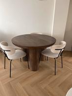 Mangohout Eettafel - 120cm, Gebruikt, 100 tot 150 cm, Rond, Ophalen of Verzenden