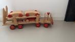 Houten Oplegger met Auto's, Kinderen en Baby's, Speelgoed | Houten speelgoed, Ophalen, Gebruikt, Duw- of Trekspeelgoed