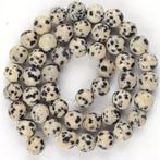 Streng Dalmatiër Jaspis edelsteen kralen 8 mm, Ophalen, Nieuw, Kraal