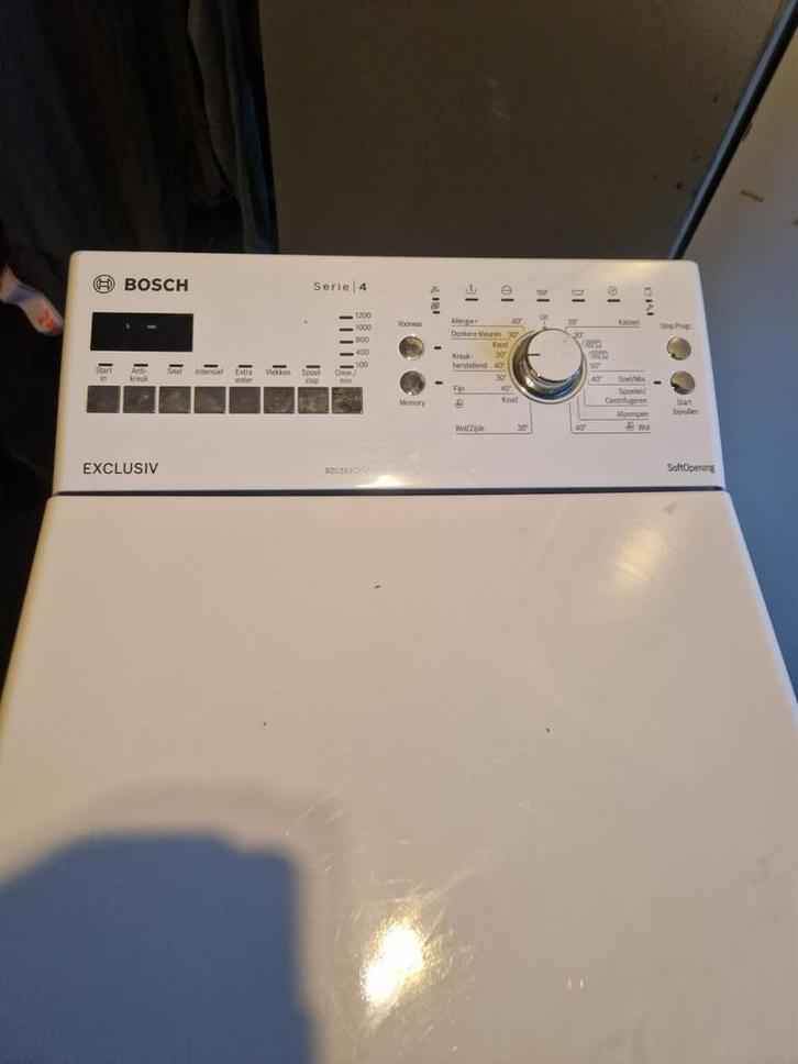 Bosch bovenlader wasmachine - Perfect voor kleine ruimtes!, Witgoed en Apparatuur, Wasmachines, Gebruikt, Bovenlader, 4 tot 6 kg