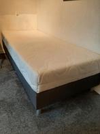 Boxspring éénpersoons met matras, 90x200, Ophalen, Gebruikt, 90 cm, Eenpersoons