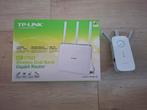TP-Link Archer C8 Wi-Fi router en RE355 range extender, Ophalen of Verzenden, Gebruikt, Router, TP Link