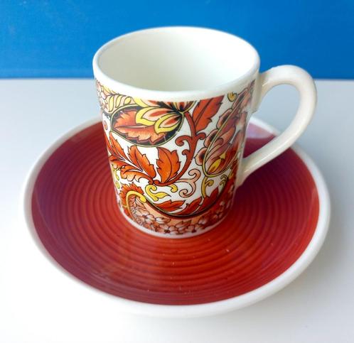 Espressokop en schotels Royal Sphinx Maastricht/Paisley, Huis en Inrichting, Keuken | Servies, Gebruikt, Kop(pen) en/of Schotel(s)