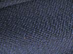 De Ploeg Bolster grof geweven meubelstof; blauw met zwart, Hobby en Vrije tijd, Stoffen en Lappen, Nieuw, Blauw, 30 tot 200 cm