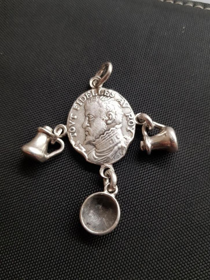 Zilveren geuzenpenning., Antiek en Kunst, Antiek | Goud en Zilver, Ophalen of Verzenden