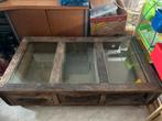 Maison Riviera Salontafel met Glazen Blad, Ophalen, Gebruikt, 100 tot 150 cm, 150 tot 200 cm
