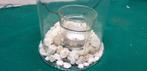 -	Decoratievaas met stenen en waxinelichthouder, Ophalen of Verzenden, 'T Olde Gre-j, Info@toldegrej.nl, Endepoelstraat 20f Didam