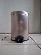 Brabantia prullenbak 5 liter, Ophalen, Zo goed als nieuw, Minder dan 10 liter, Rvs