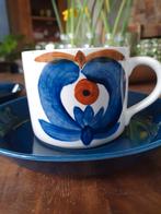 Rorstrand Sweden Polka vintage koffiekoppen en schotels, Keramiek, Ophalen of Verzenden, Zo goed als nieuw, Overige stijlen