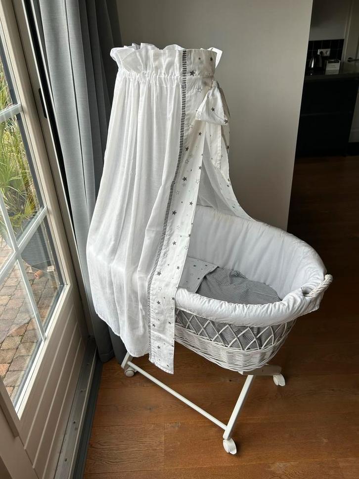 Mooie Wieg met Hemeltje, Kinderen en Baby's, Babywiegjes en Ledikanten, Gebruikt, Wieg, Ophalen