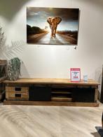 Tv Dressoir Boulder mangohout, Ophalen, 150 tot 200 cm, Zo goed als nieuw, Metaal