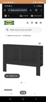 Achterwand Brimnes Ikea, Ophalen, Gebruikt, Zwart, Tweepersoons