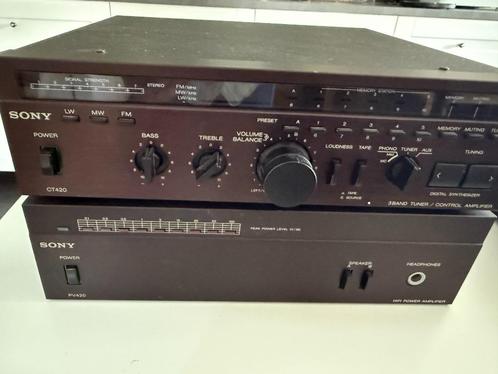 Sony versterker PV420, Audio, Tv en Foto, Versterkers en Receivers, Gebruikt, Stereo, Minder dan 60 watt, Sony, Ophalen of Verzenden