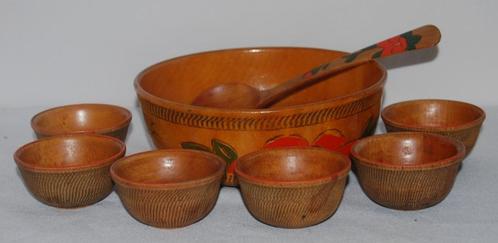 Vintage Seventies 8-delige pindaset, Antiek en Kunst, Curiosa en Brocante, Ophalen of Verzenden
