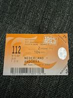 Nederland - Andorra ticket 06-10-2001, Ophalen of Verzenden