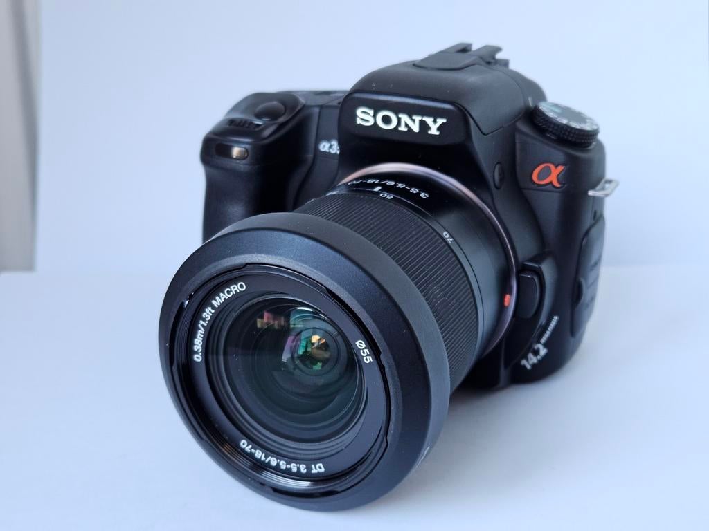 Sony Alpha 350 Spiegelreflexcamera, 14 Megapixel, Spiegelreflex, Ophalen of Verzenden, Zo goed als nieuw