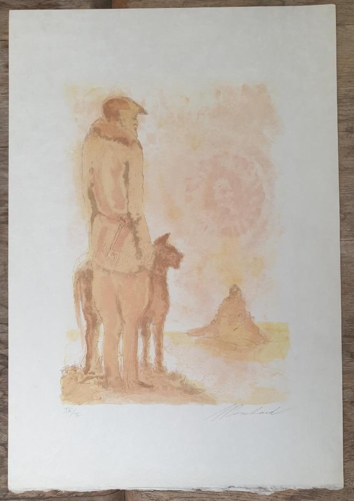 Jean Peschard - Avarice - Litho Handgesign., Antiek en Kunst, Kunst | Litho's en Zeefdrukken, Ophalen of Verzenden