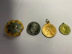 2 spelden 2 penningen koningin Wilhelmina 1898. & 1923, Verzenden, Gebruikt, Nederland, Speld(je) of Lepel(tje)