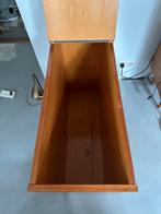 Vintage palissander houten klepkast, midcentury kastje, Huis en Inrichting, Kasten | Dressoirs, Ophalen, Gebruikt, Met klep(pen)