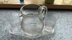 Oude set kan met  glaasjes, Antiek en Kunst, Antiek | Glas en Kristal, Ophalen of Verzenden
