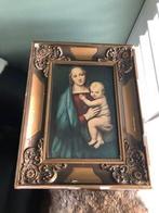 Antiek Religie afbeelding Maria en Jezus, Antiek en Kunst, Antiek | Religie, Ophalen of Verzenden