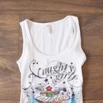 Super Leuke Fishbone Top (XS) - 43 € 10,-, Kleding | Dames, Fishbone, Wit, Ophalen of Verzenden, Zo goed als nieuw