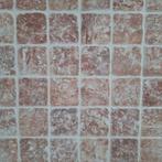 Beige en Rood/Rose travertin dambord 10x10x1 vloer/wandtegel, Doe-het-zelf en Verbouw, Tegels, Nieuw, Minder dan 20 cm, 10 m² of meer