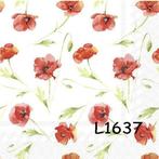 Servetten decoupage/bullet journal – klaprozen L1637, Verzenden, Nieuw, Materiaal