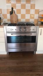 Fornuis 90 cm, Ophalen, Gebruikt, 60 cm of meer, Gas