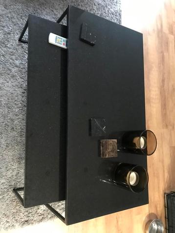 Marmeren salontafel zwart 