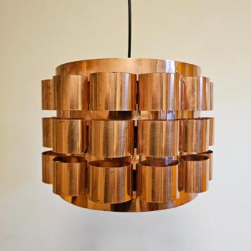 Vintage Koperen Hanglamp Werner Schou Coronell Deens design beschikbaar voor biedingen