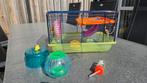 Hamsterkooi compleet met toebehoren, Dieren en Toebehoren, Kooi, Minder dan 75 cm, Minder dan 60 cm, Gebruikt