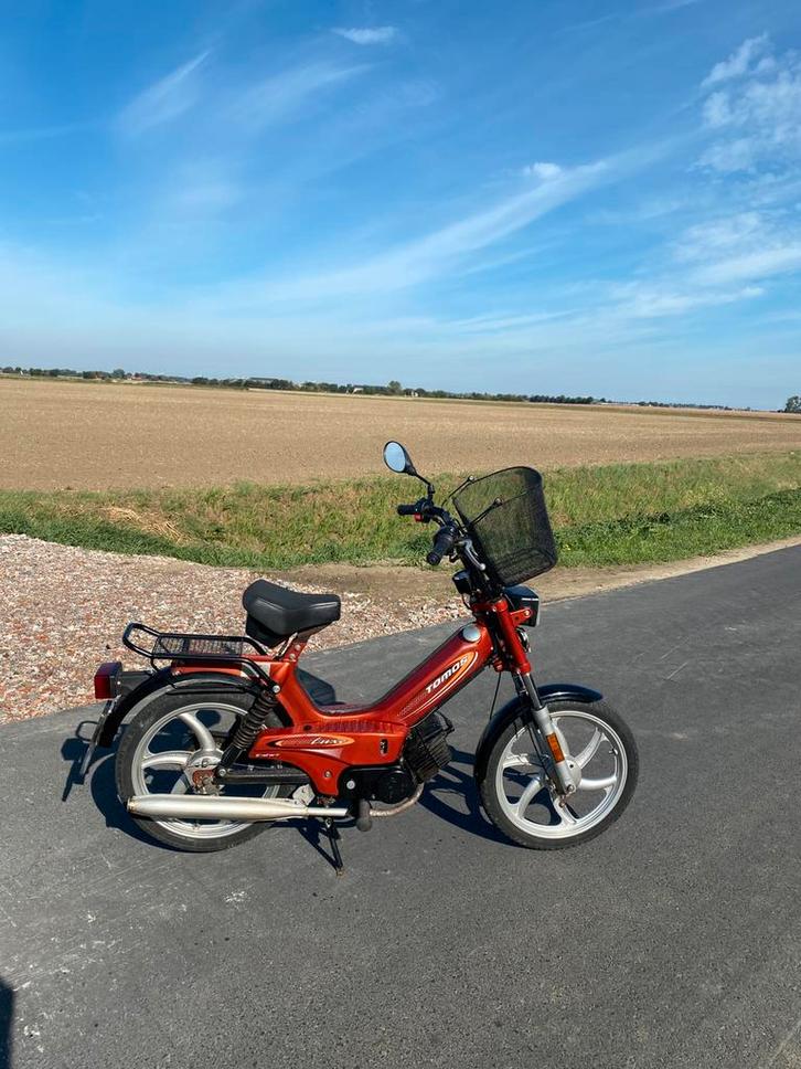Tomos luxe e-start, Fietsen en Brommers, Brommers | Tomos, Zo goed als nieuw, Overige modellen, Ophalen