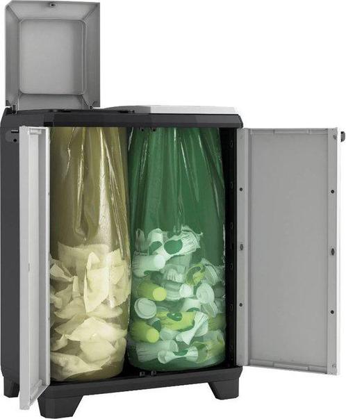 Recycling System | Keter | Split Premium, Huis en Inrichting, Woonaccessoires | Prullenbakken, Zo goed als nieuw, Kunststof, Minder dan 50 cm