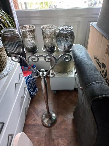 Chromen Kandelaar Z.G.A.N. 94cm beschikbaar voor biedingen