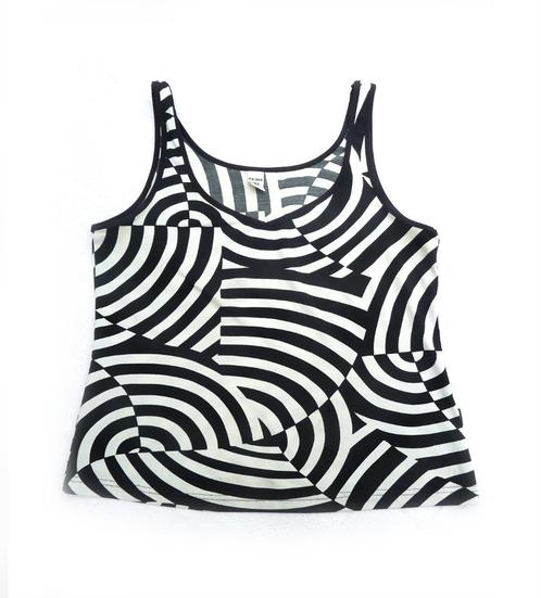 Prima nina: dames singlet / hemdje met grafische print (maat, Kleding | Dames, Tops, Zo goed als nieuw, Maat 38/40 (M), Zwart