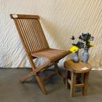 Tuinstoel - massief Teakhout - opklapbaar - Bij TTM Wonen, TTM Wonen, Meubels – (Perzische) Tapijten en Woonaccessoires, Taag 63, 2491 CS, Den Haag (Forepark)