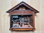 Vintage houten wandhuisje – Alpenstijl diorama, Ophalen